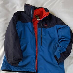 L.L. Bean Vibrant Blue and Bold Red Jacket